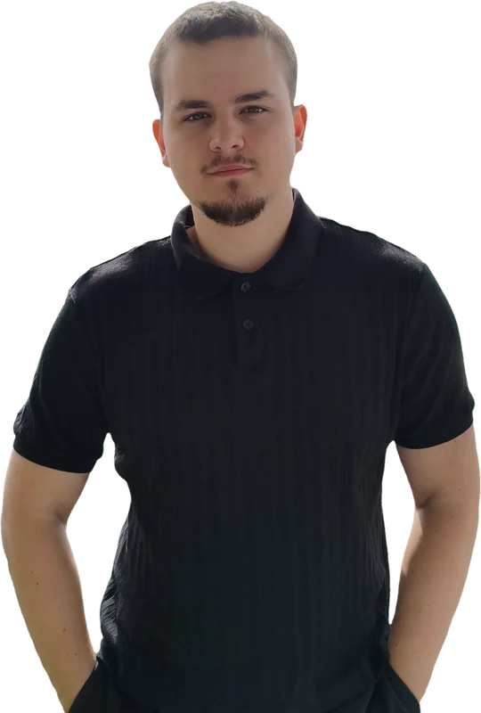 Michael Steininger im schwarzen Poloshirt